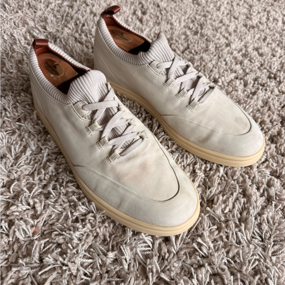Loro Piana Men’s SoHo Walk Leather Sneakers 43.5 / 10.5